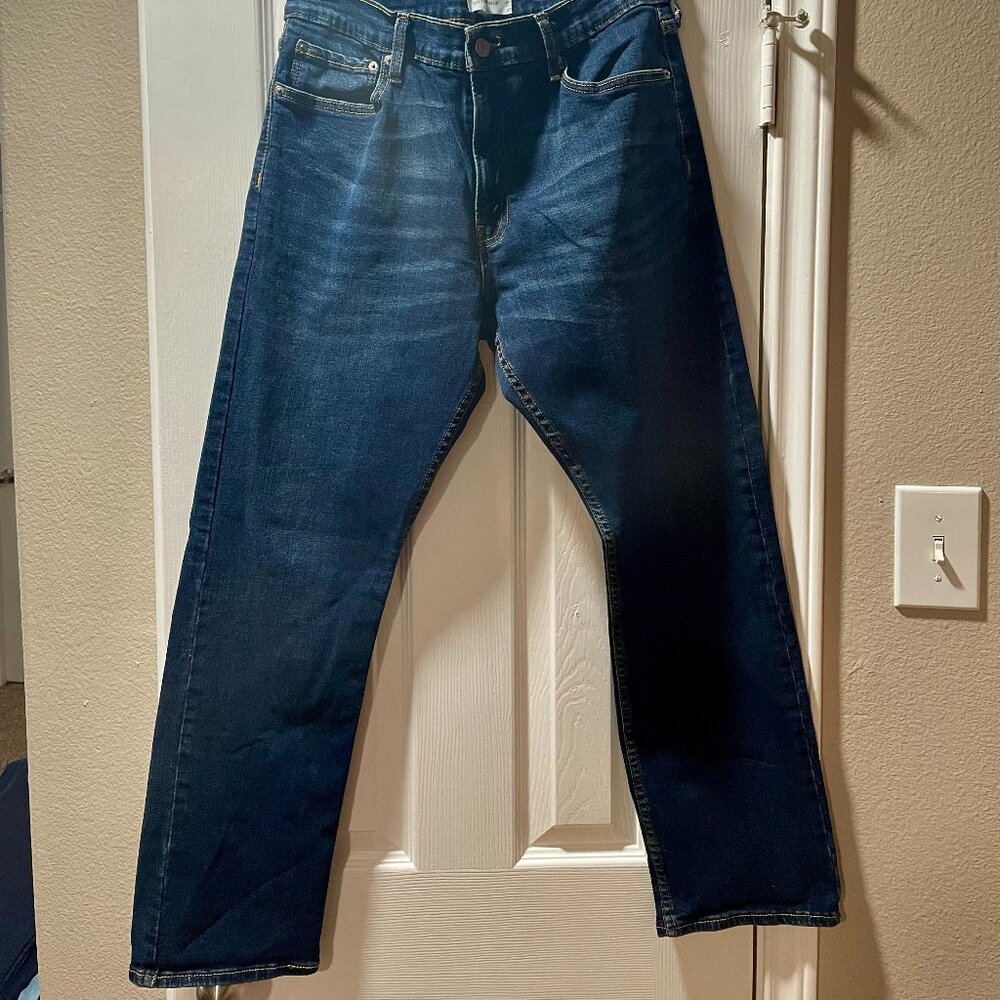 Signature Levi’s Men's Straight Blue Jeans 33 x 32